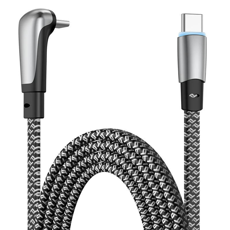 USB C Charger Cable | Flat 90 Degree Type C Charging Cable