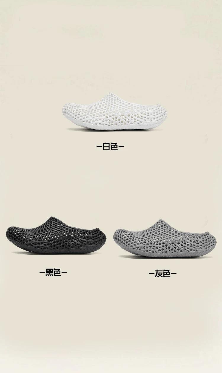 Men's Breathable EVA Clogs | 3D Printed Non-Slip Garden Shoes