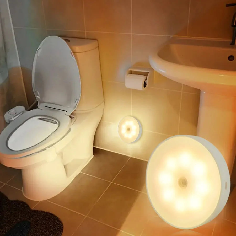 Smart LED Night Light with Motion Sensor | USB Rechargeable Lamp