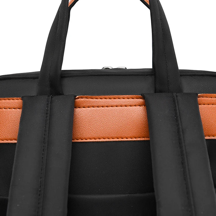 Laptop backpack with multiple pockets, adjustable shoulder straps, zipper closure, multi-purpose, school backpack