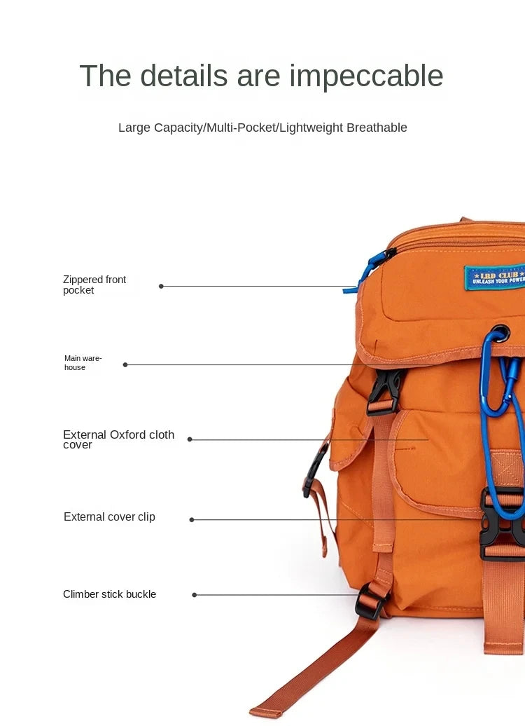 Fashion Travel Backpack for Adventurers | Multifunctional Hiking Bag