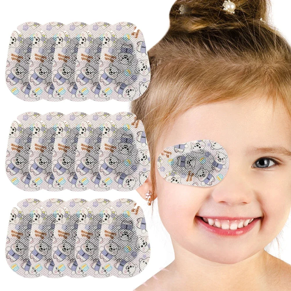 60Pcs Cartoon Amblyopia Eye Patches for Kids | Vision Care