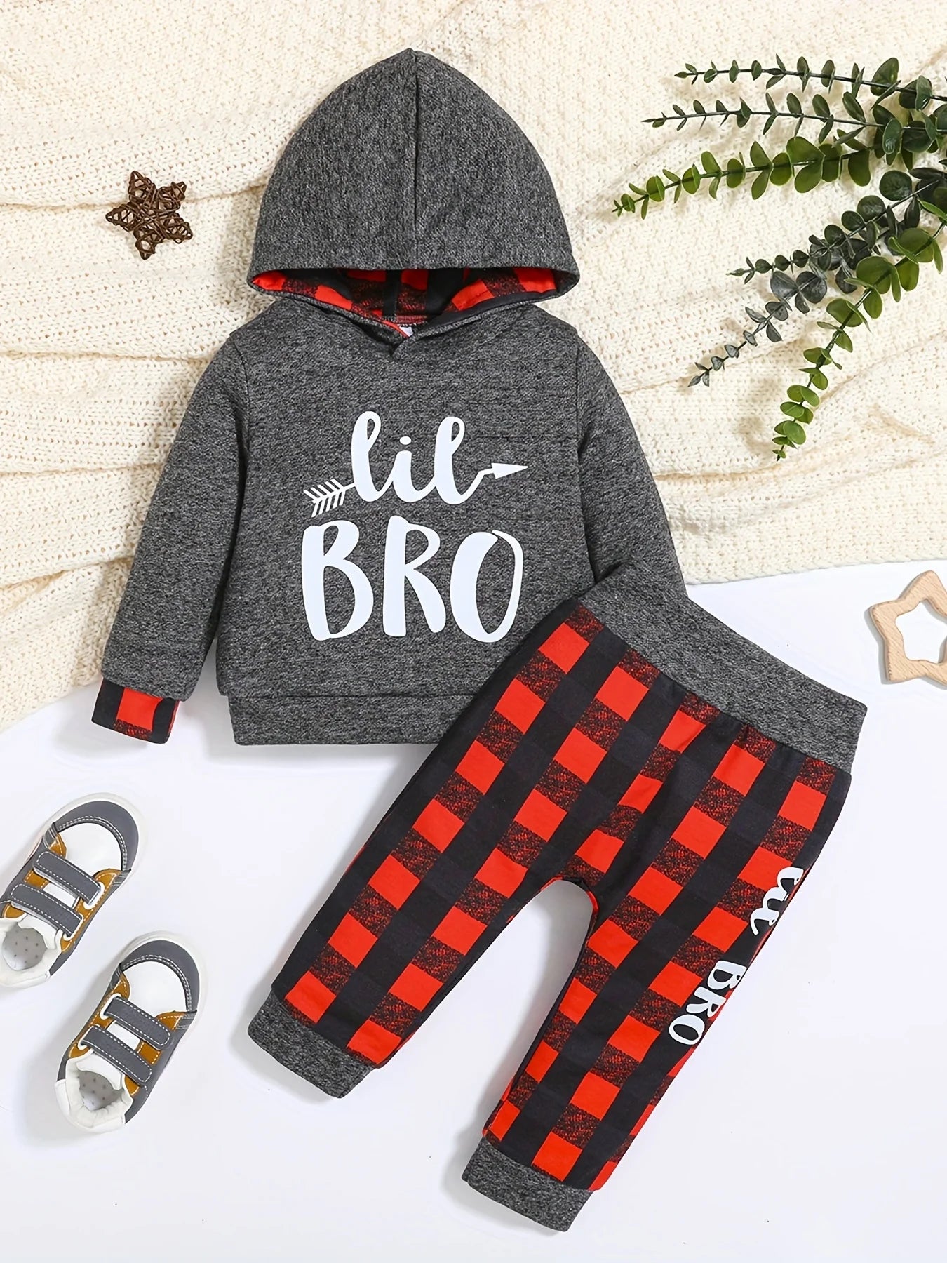 Baby Boy Casual Hooded Two-Piece Set | Comfy Spring & Autumn Wear