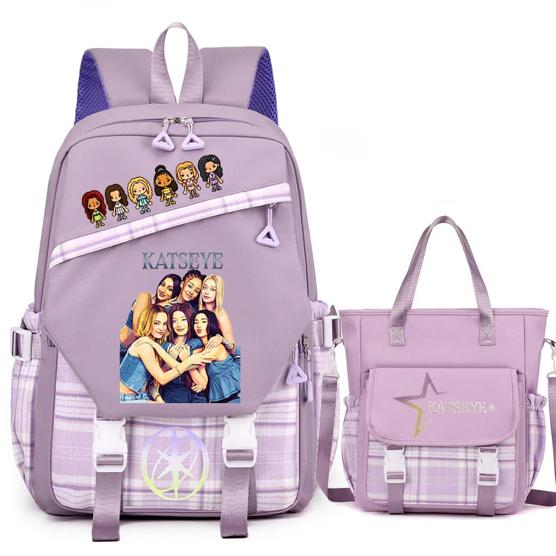 Vintage Girl Group Backpack | Multifunctional Women's Rucksack