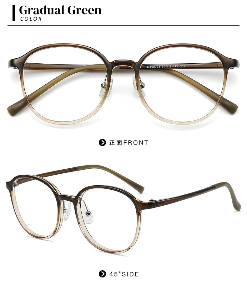 Anti Blue Light Photochromic Prescription Glasses | Retro Round Frames 2026