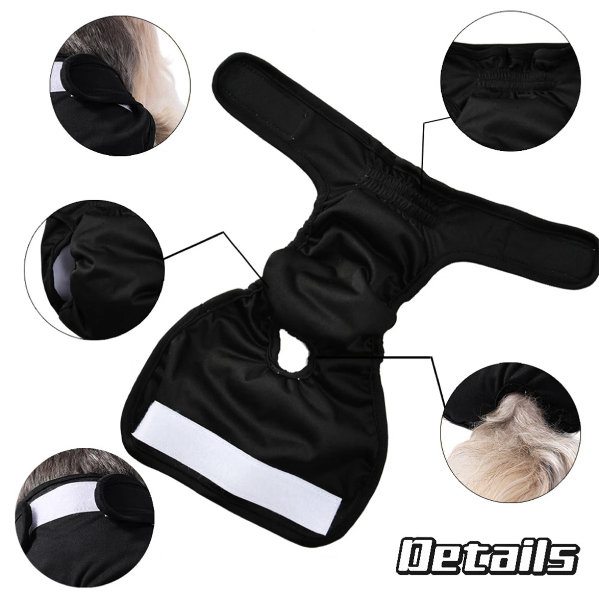 Washable Female Dog Diaper | Adjustable Leakproof Pet Pants