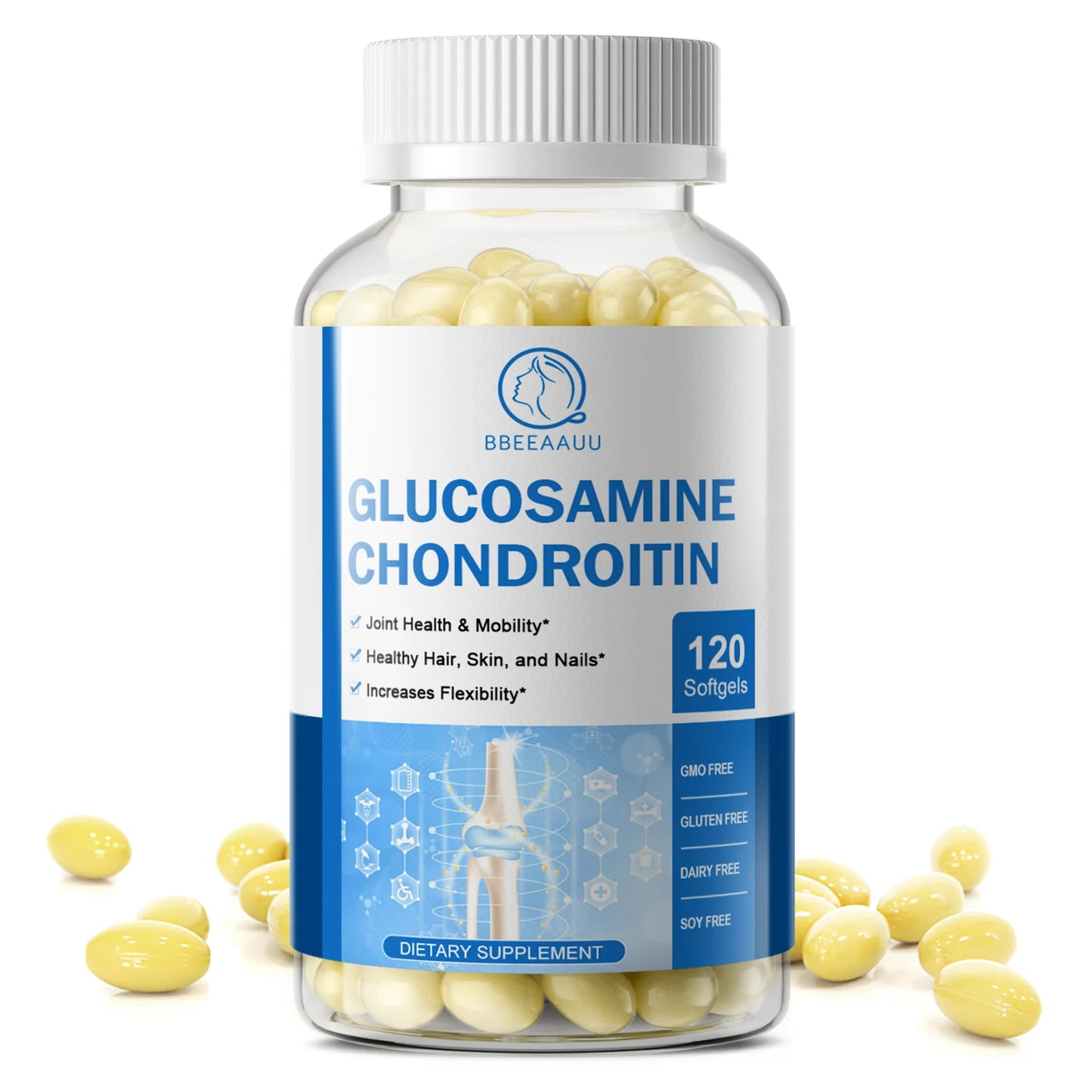 Vitamin D Glucosamine Chondroitin Capsules for Joint Relief