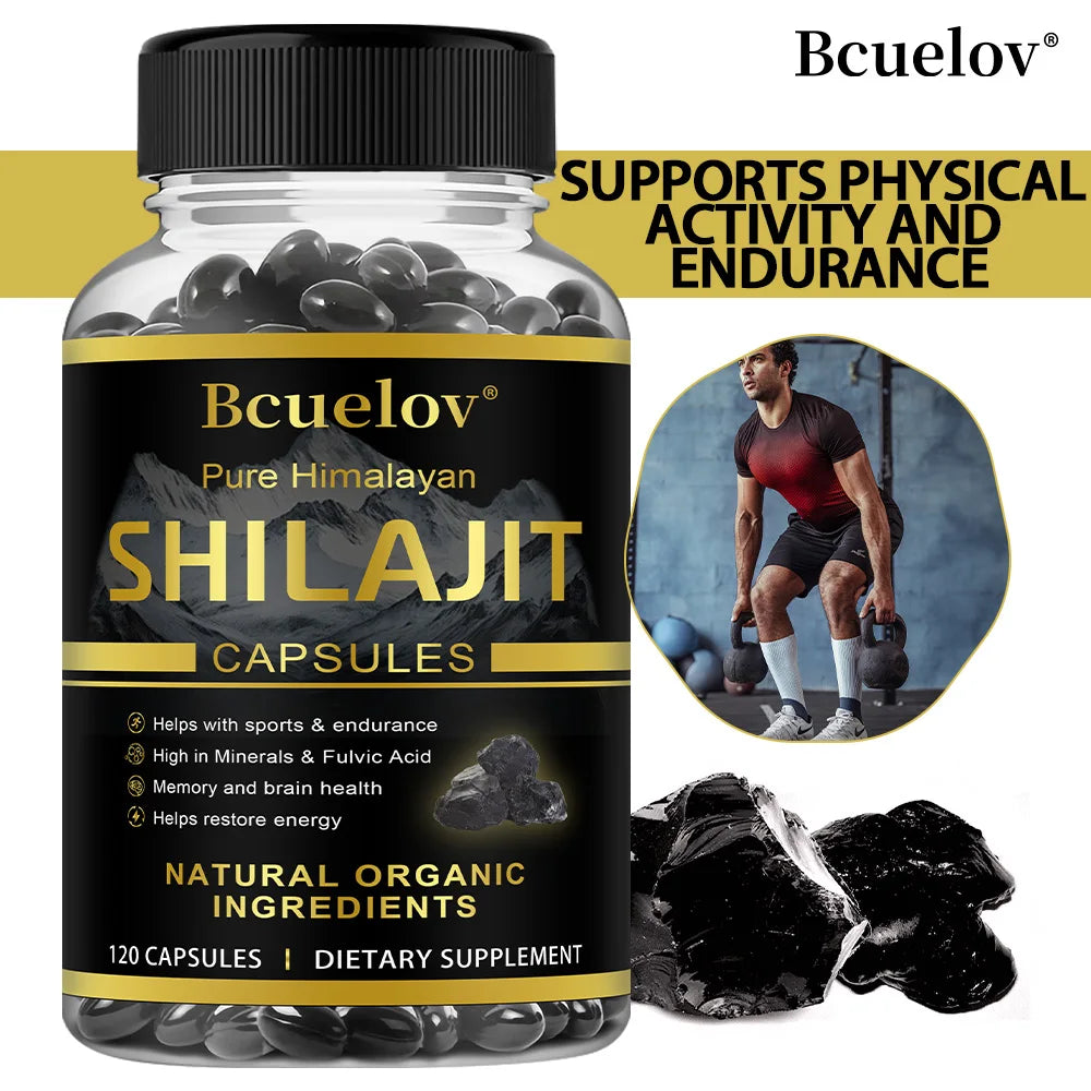 High Purity Shilajit Capsules | Boost Energy & Resist Stress