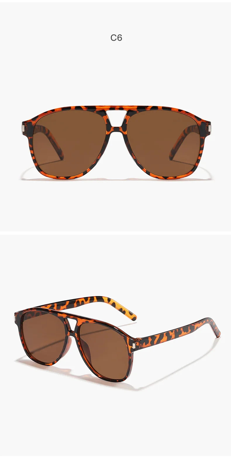 Luxury Big Frame Pilot Sunglasses | Trendy UV400 Shades