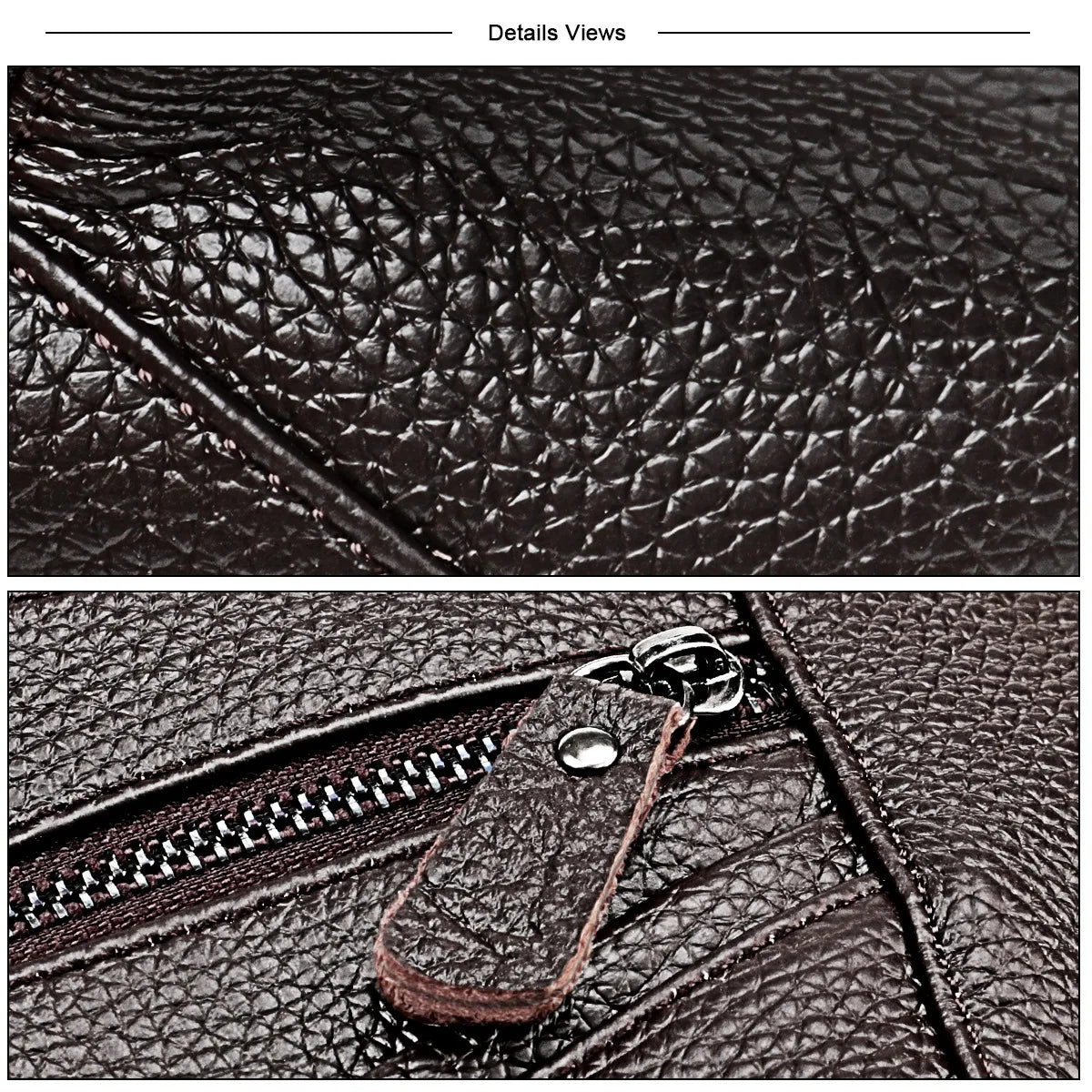 Men's Genuine Leather Chest Bag | Casual Triangle Crossbody Sling