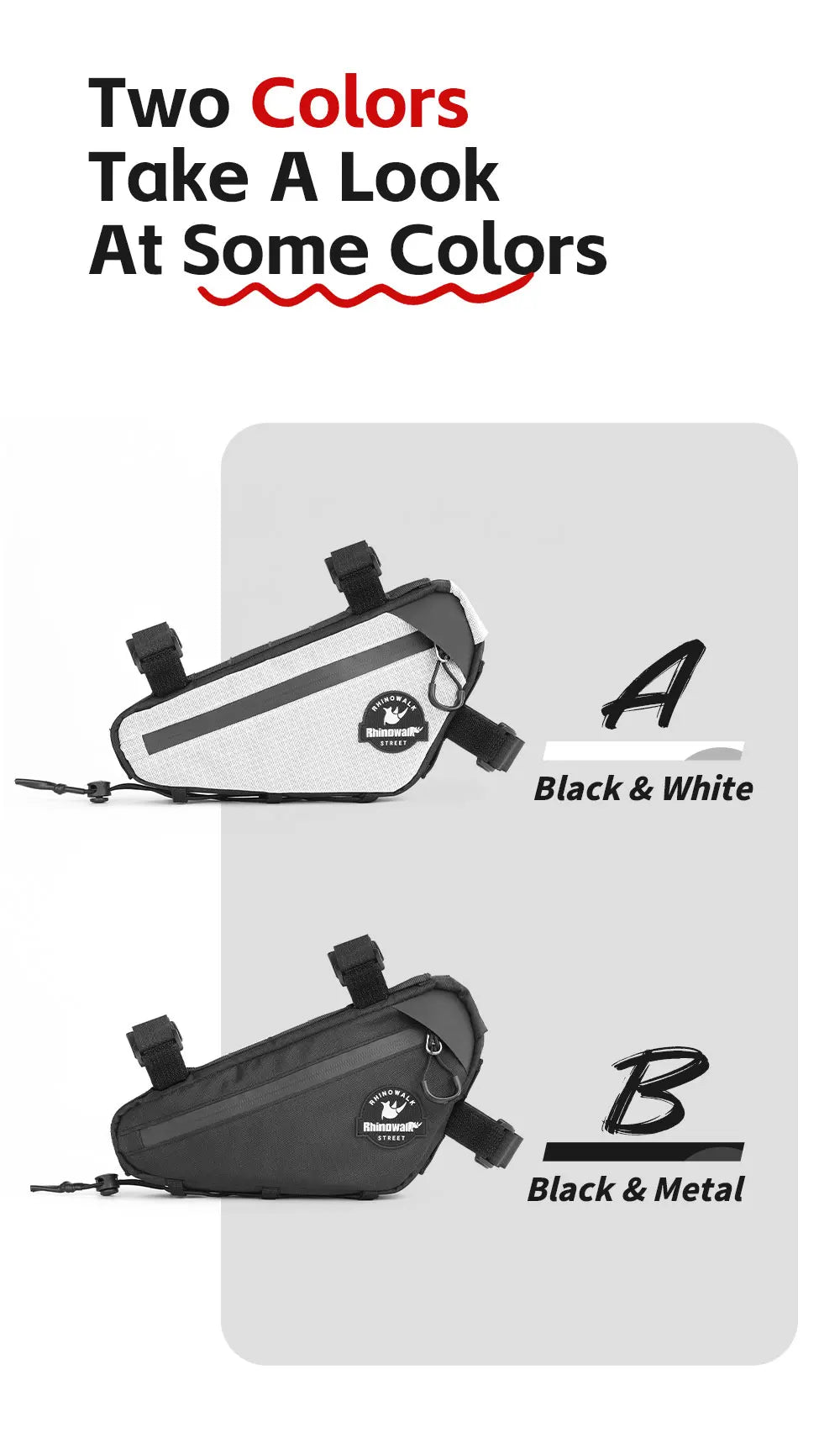 Large Capacity Bicycle Hanging Bags | Triangle Crossbody Cycling Bag