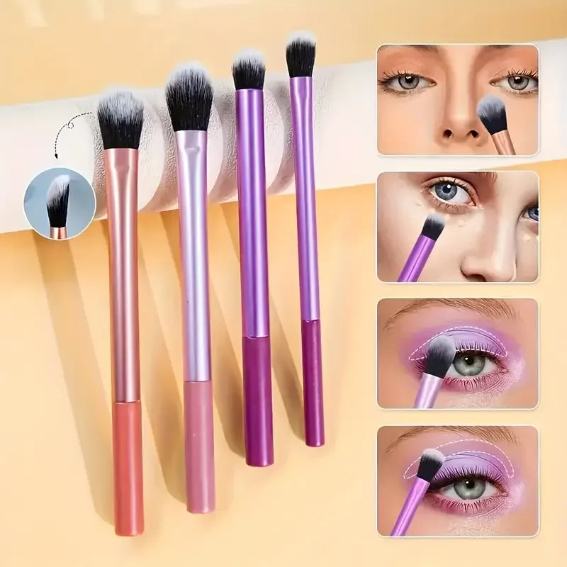 8 Piece Makeup Brush Set | Soft Synthetic Brushes for Perfect Application