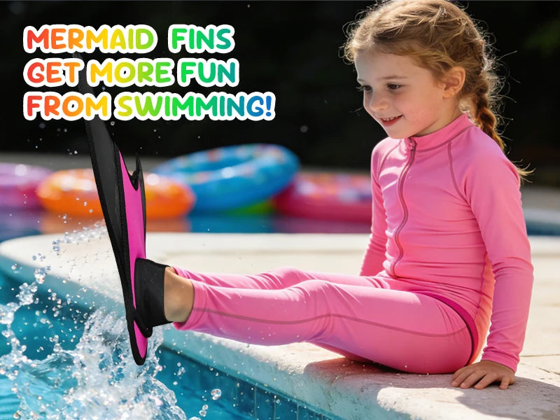 Children's Mermaid Snorkelling Fins | Perfect for Indoor Swimming