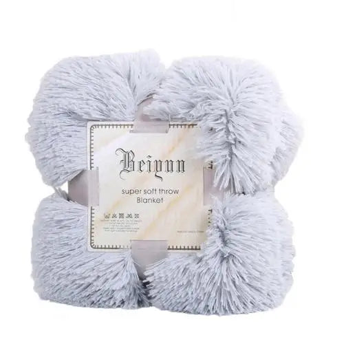 Soft Fluffy Shaggy Throw Blanket | Cozy Faux Fur Bedspread