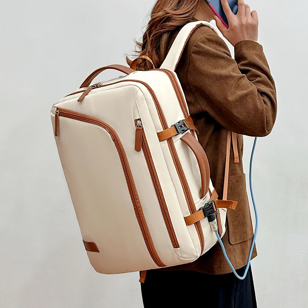 Unisex Simple Business Computer Backpack | Large Capacity Design