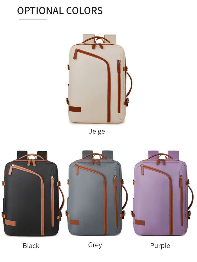 Unisex Large-Capacity Business & Travel Backpack - Stylish & Durable