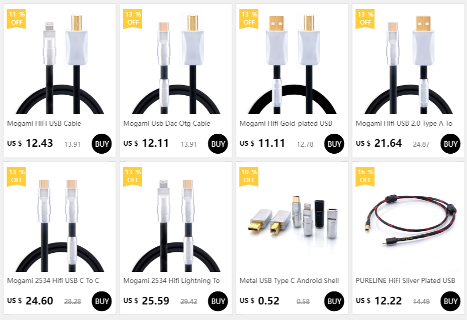 USB C to B Audio Data Cable | Premium DAC Output Cable