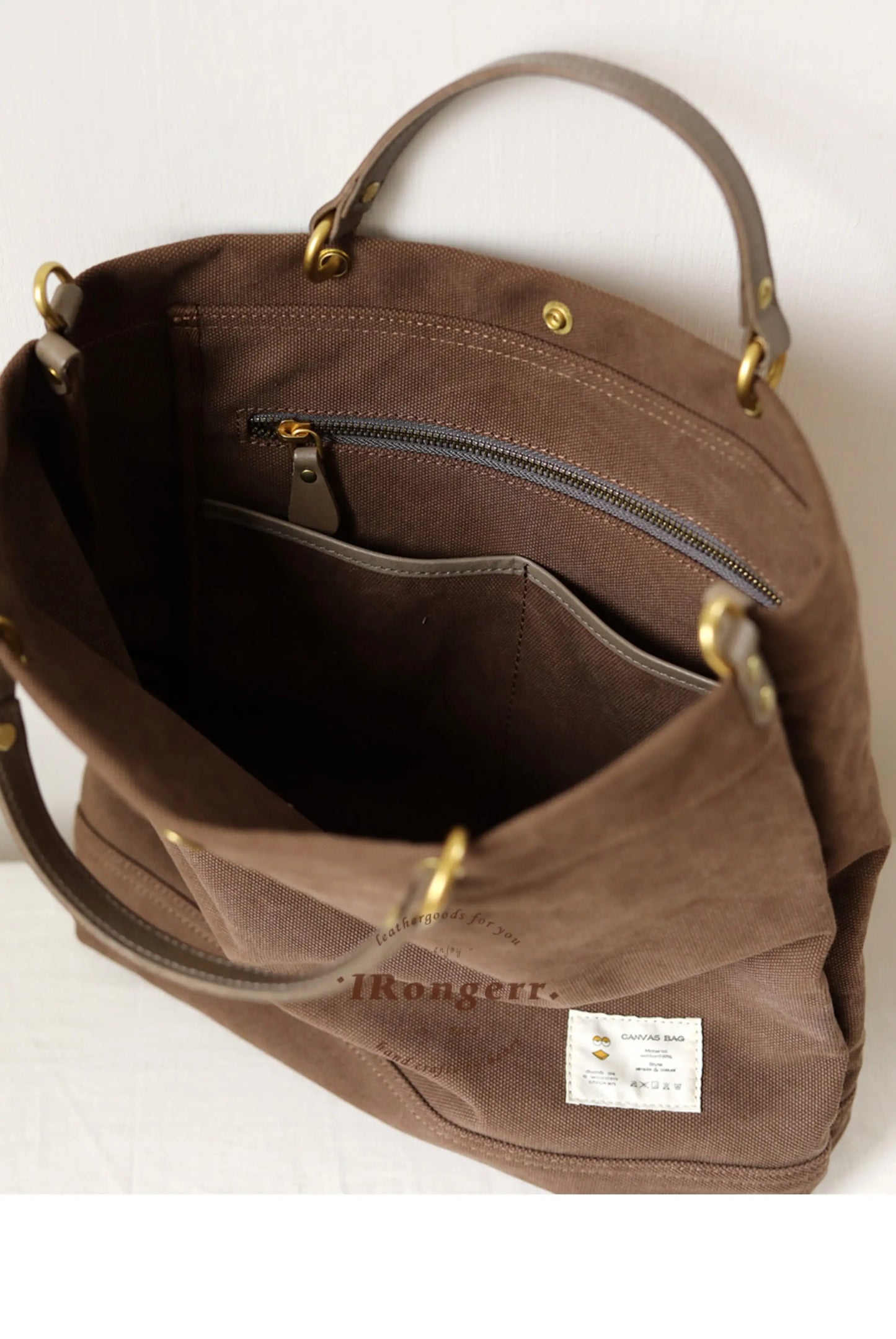 Vintage Canvas Tote Bag | Large Capacity Commuter Handbag