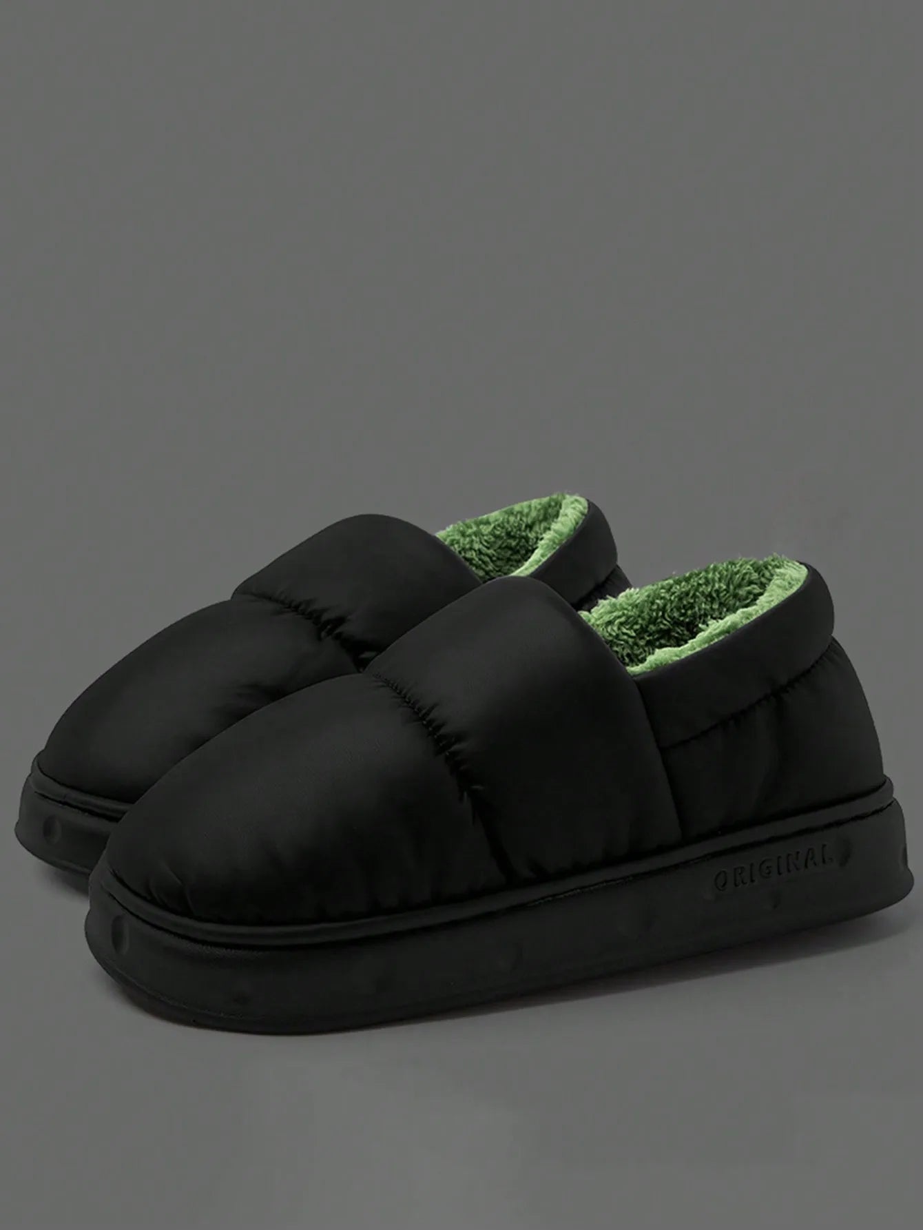 Men's Warm Plush Fleece Slippers | Cozy Non-Slip Winter Footwear