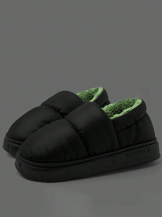 Pantuflas de Forro Polar Afelpadas Cálidas para Hombre | Calzado Acogedor Antideslizante de Invierno