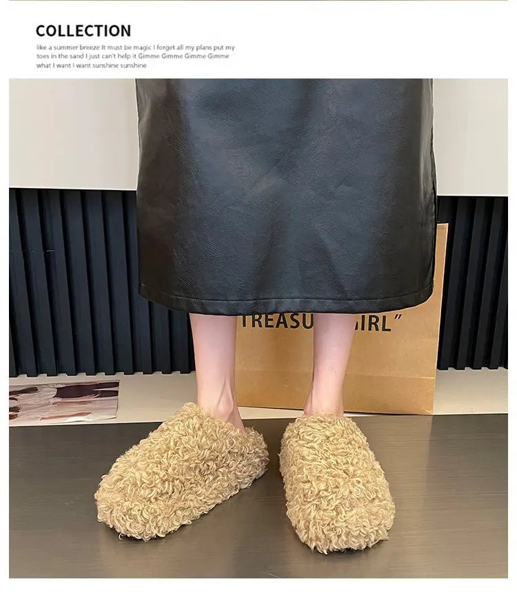 Warm Plush Velvet Slippers | Cozy Lightweight Home Footwear