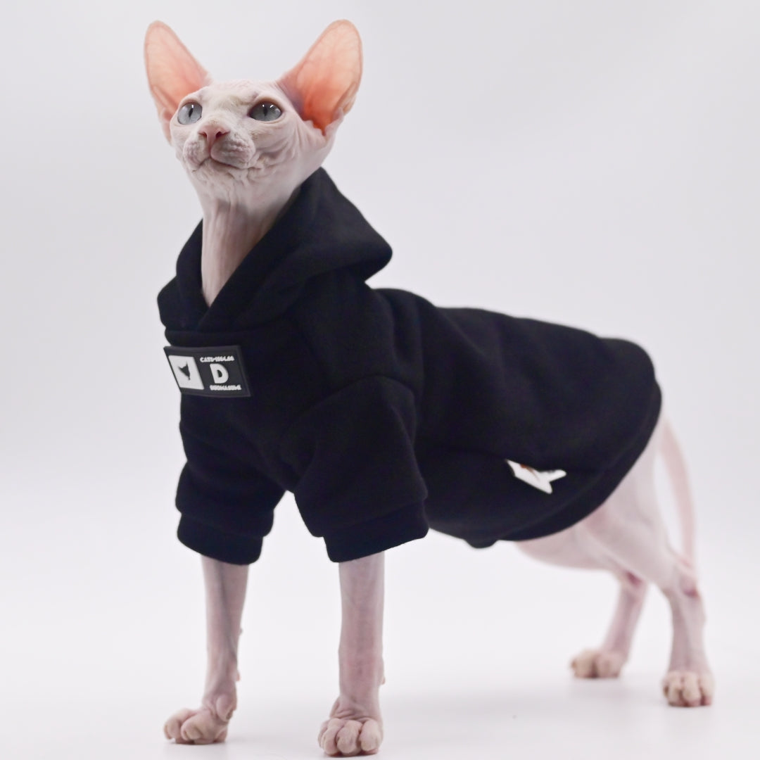 Stylish Cat Hoodie for Hairless Breeds | Cozy Spring/Fall Fashion
