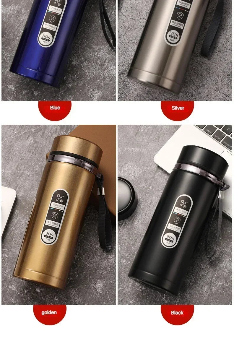 Stainless Steel Vacuum Flask with LED Temperature Display | 500ML-1L
