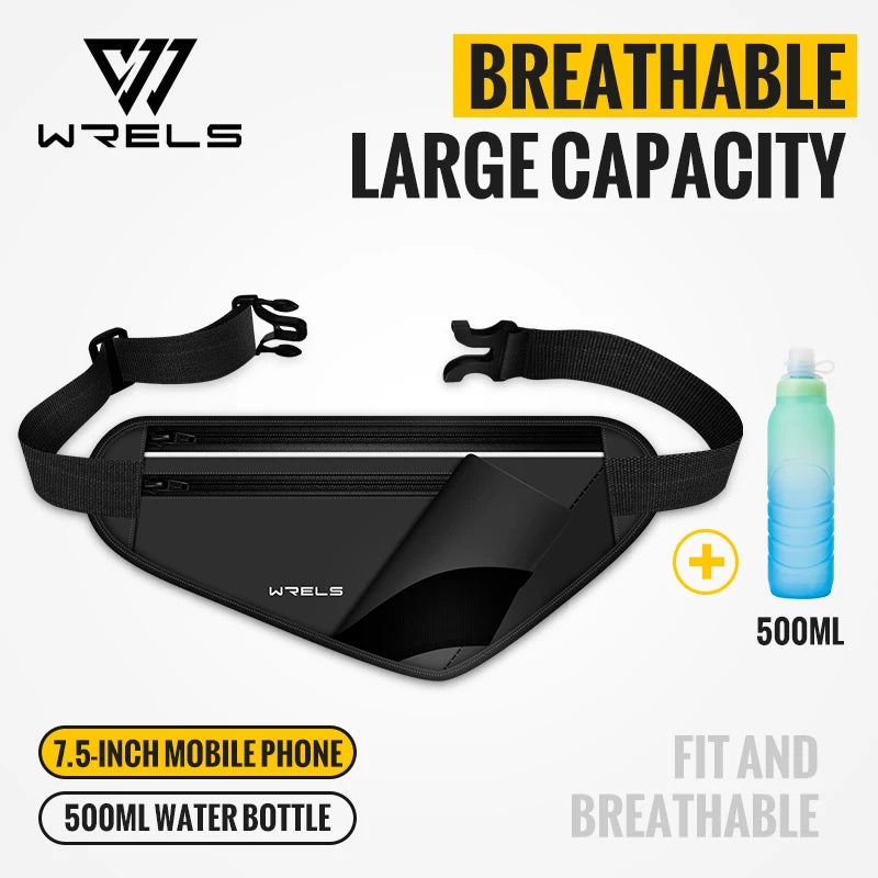 Adjustable Running Hydration Belt with Water Bottle Holder