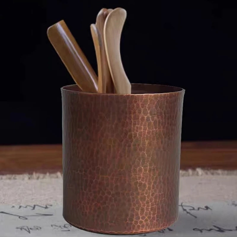 Vintage Copper Coffee Mug | Hammered Texture Beer & Tea Cup