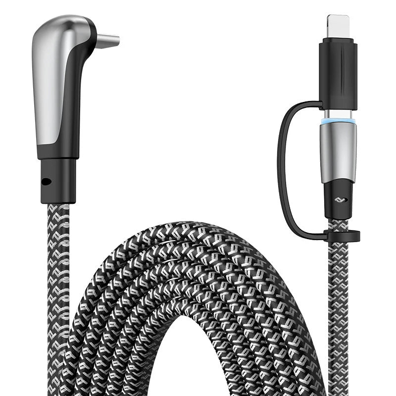 USB C Charger Cable | Flat 90 Degree Type C Charging Cable