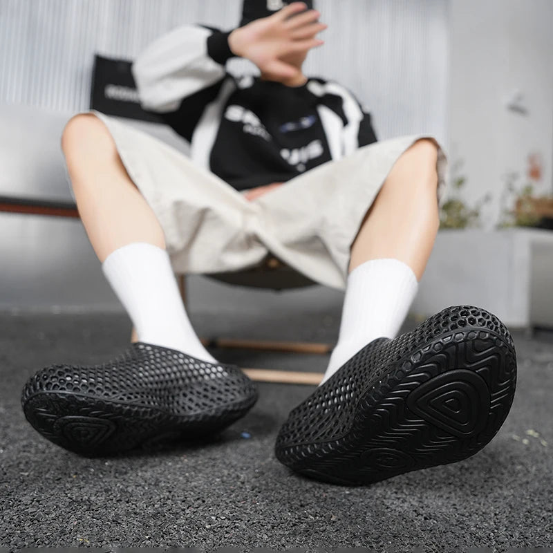 Men's Breathable EVA Clogs | 3D Printed Non-Slip Garden Shoes