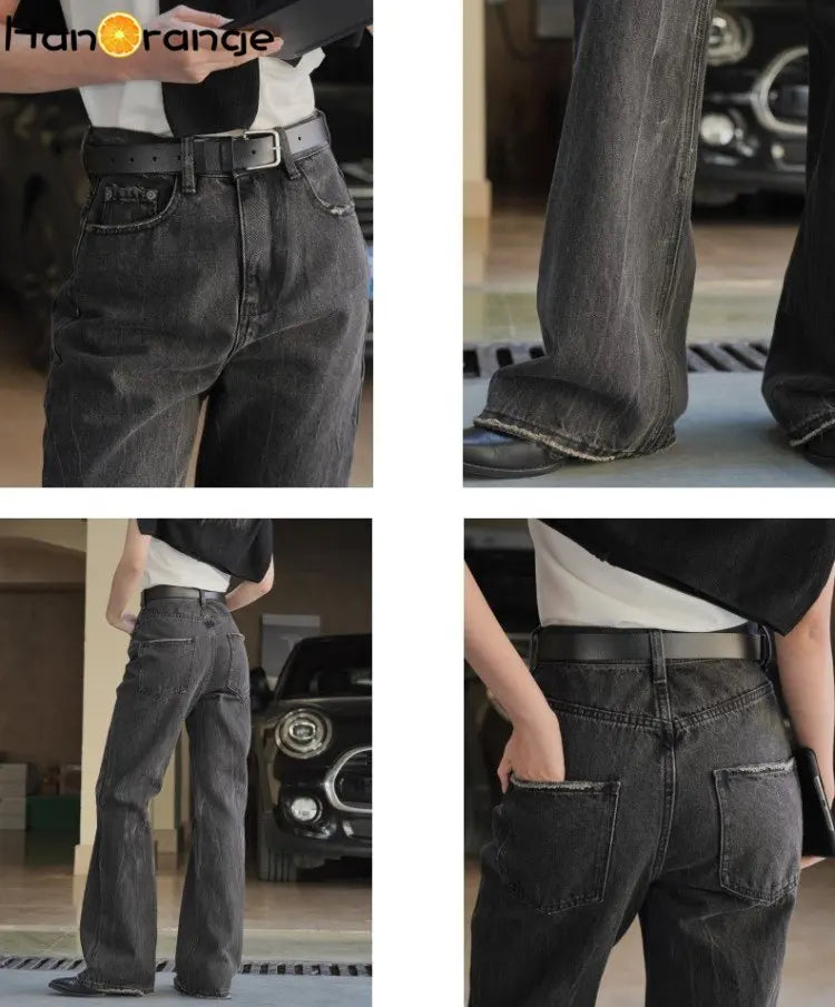 High Waist Retro Jeans for Women | Stylish Elastic Denim Pants