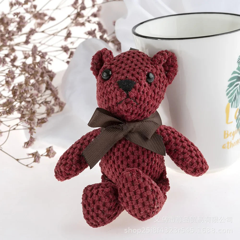 16cm Soft Stuffed Bear Plush Keychain Gift | Mini Plush Doll