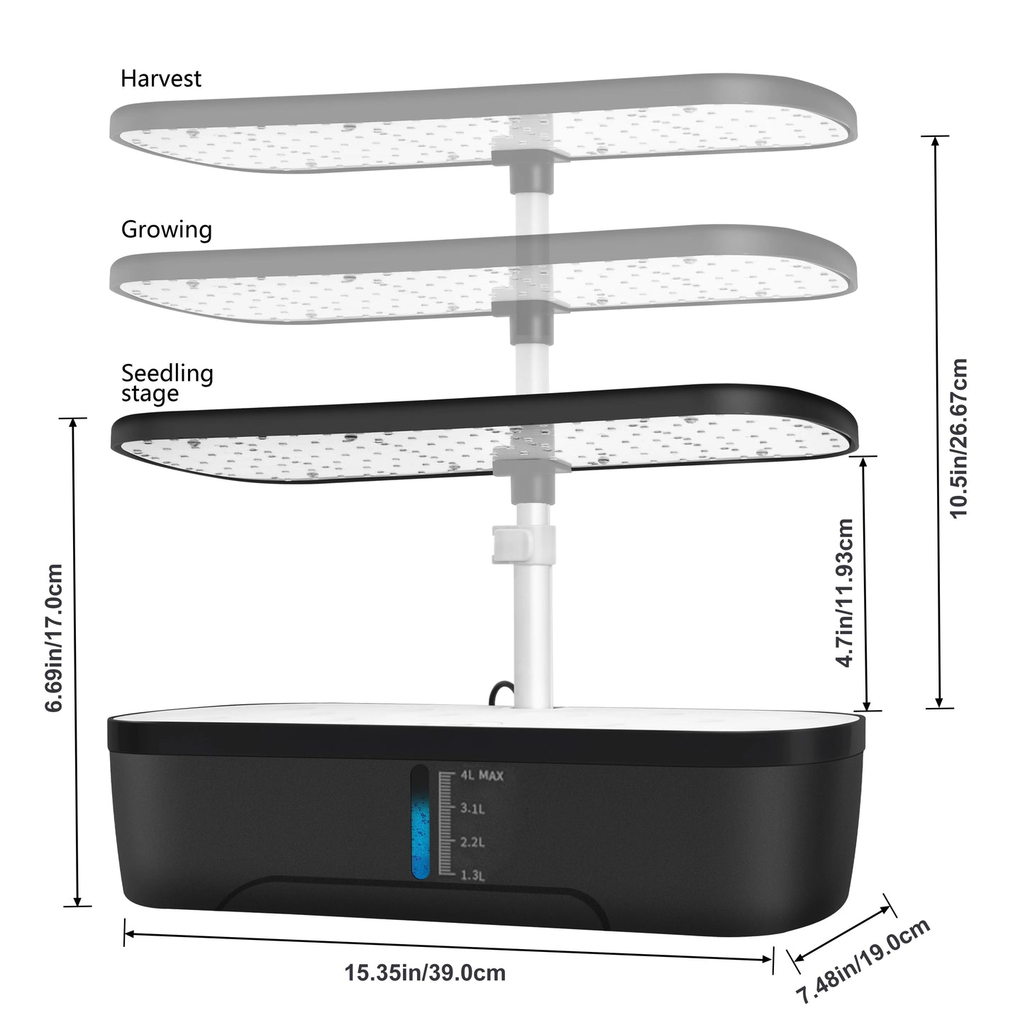 Indoor Hydroponics Growing System | 12 Pods Herb Garden Kit