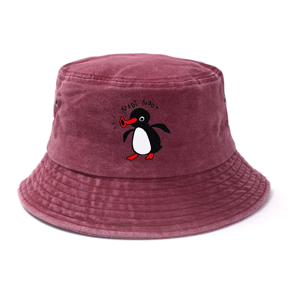 Reversible Summer Penguin Bucket Hat for Men & Women | Sun Protection