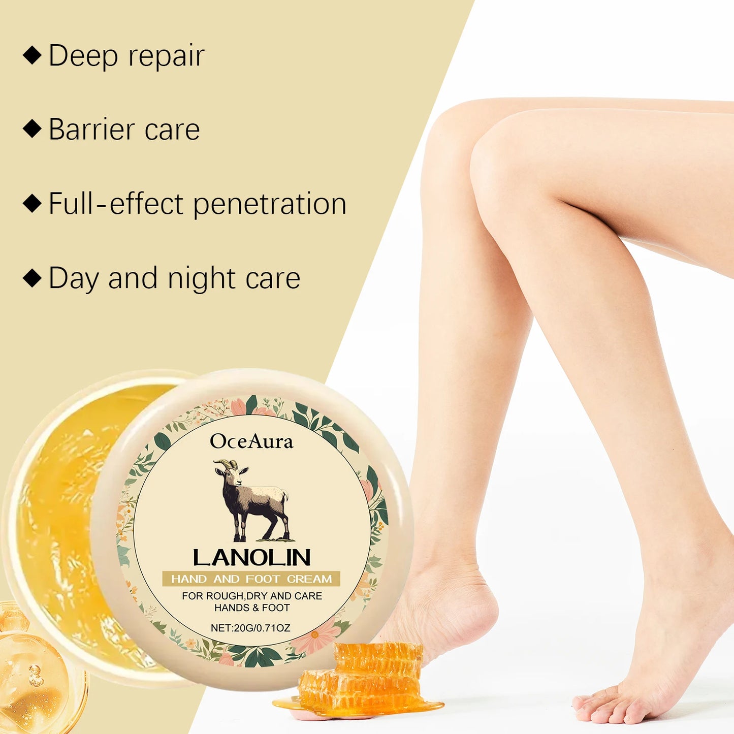 Moisturizing Cream for Hands and Feet | Repair Dry Skin