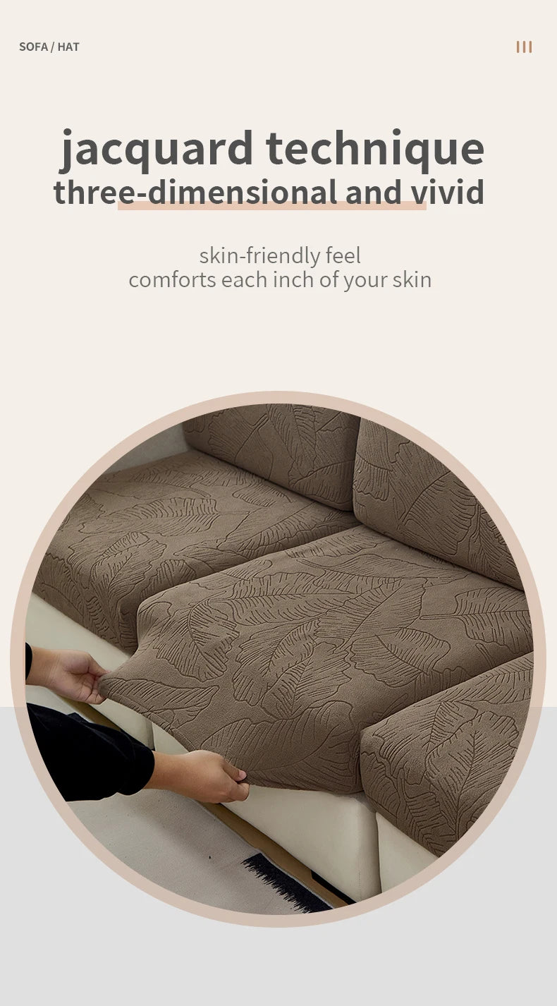 High Elastic Jacquard Sofa Cushion Cover | Pet-Friendly Protector
