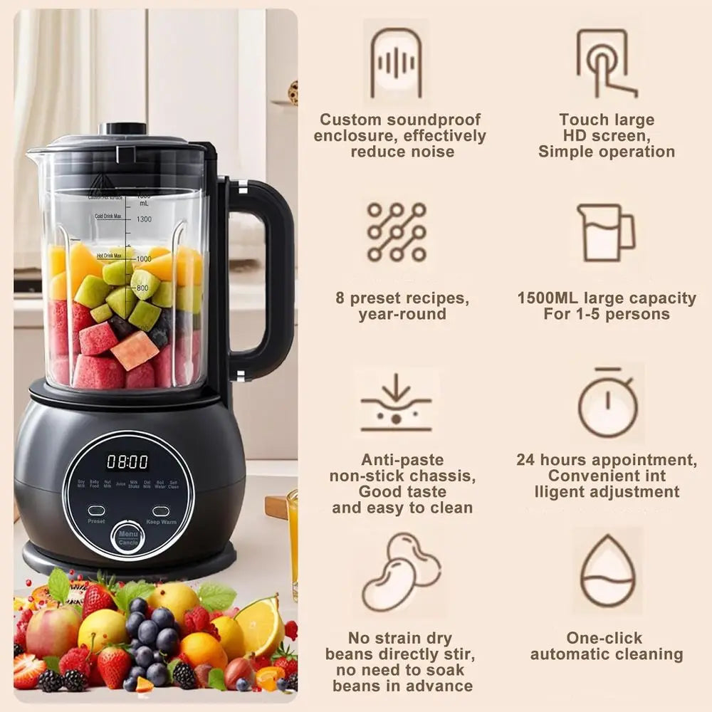 Nut Milk Maker | Automatic Blender for Plant-Based Milks