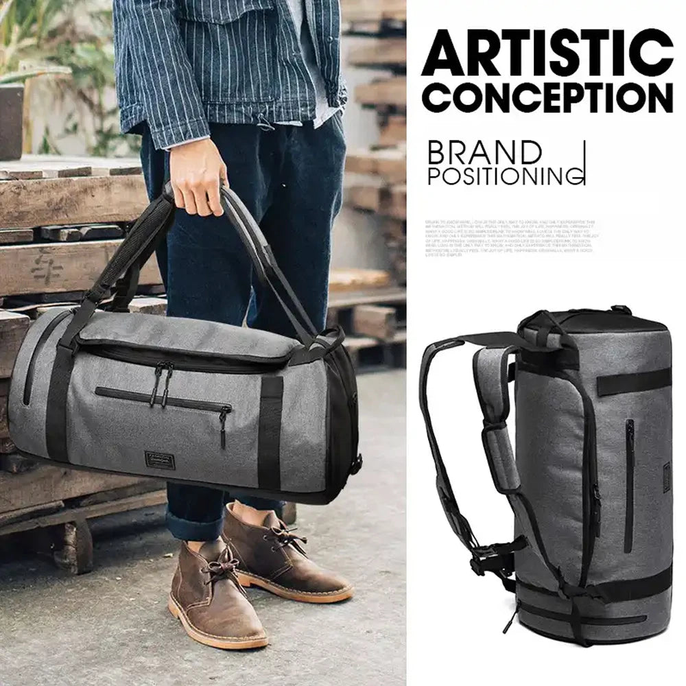 Waterproof Gym Bag with Shoe Compartment & Wet Pocket