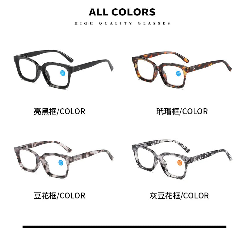 New Reading Glasses Men women Anti Blue Light Presbyopia Eyeglasses Antifatigue Computer Eyewear with +1.5 +2.0 +2.5 +3.0 +3.5