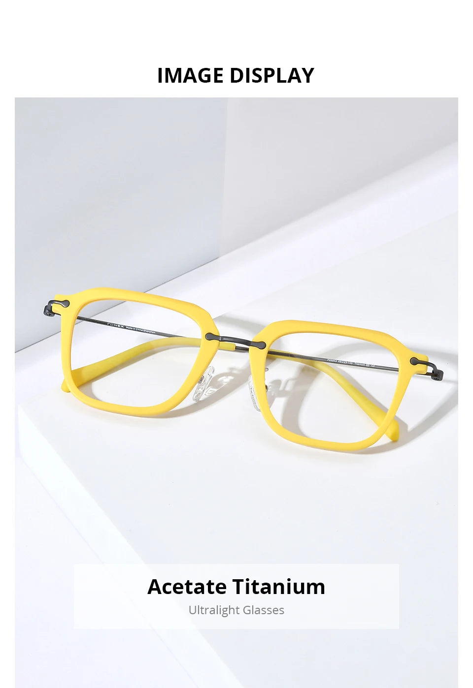Monturas de gafas unisex cuadradas retro de titanio | Elegantes y duraderas