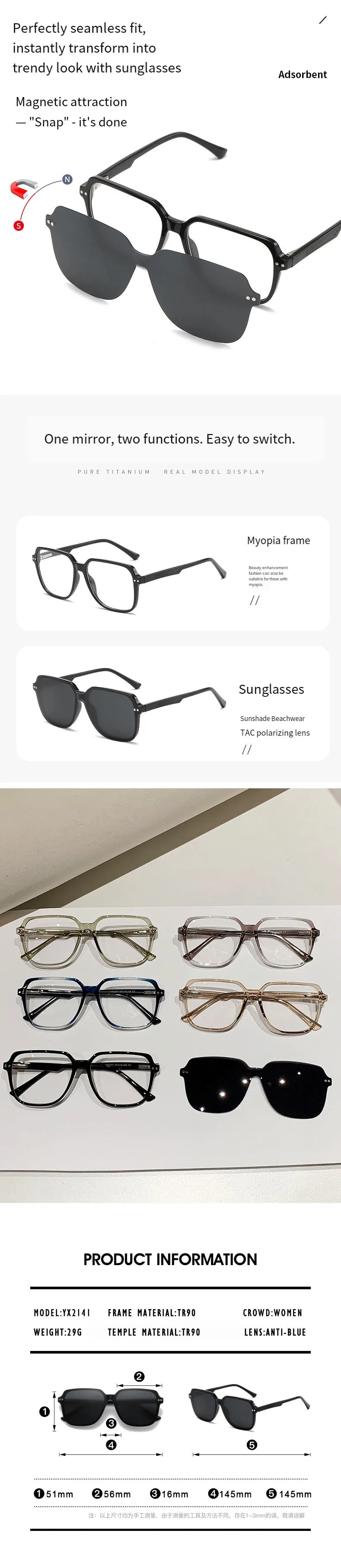 Clip-on Eyepieces for Women | Versatile Reading Glasses