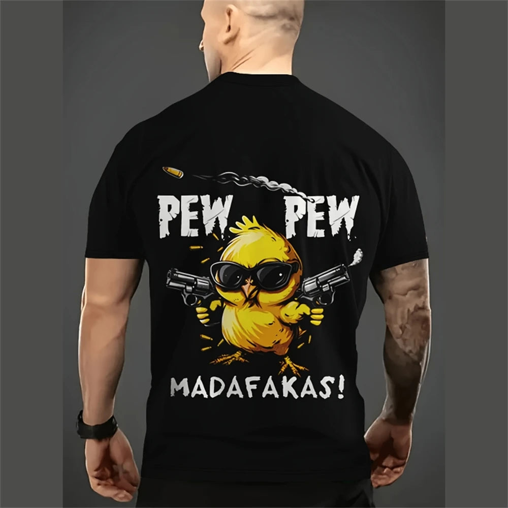 Funny Cartoon Men's T-Shirt | Casual Summer Streetwear