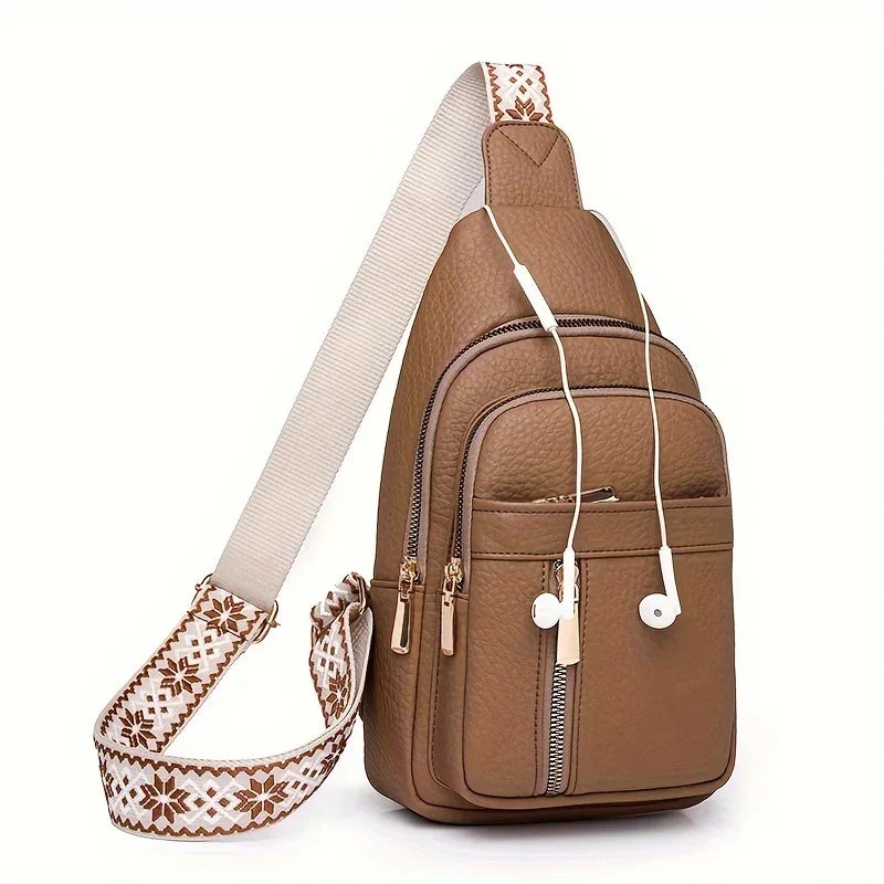 Multifunctional Retro Chic PU Leather Crossbody Bag | Versatile Design