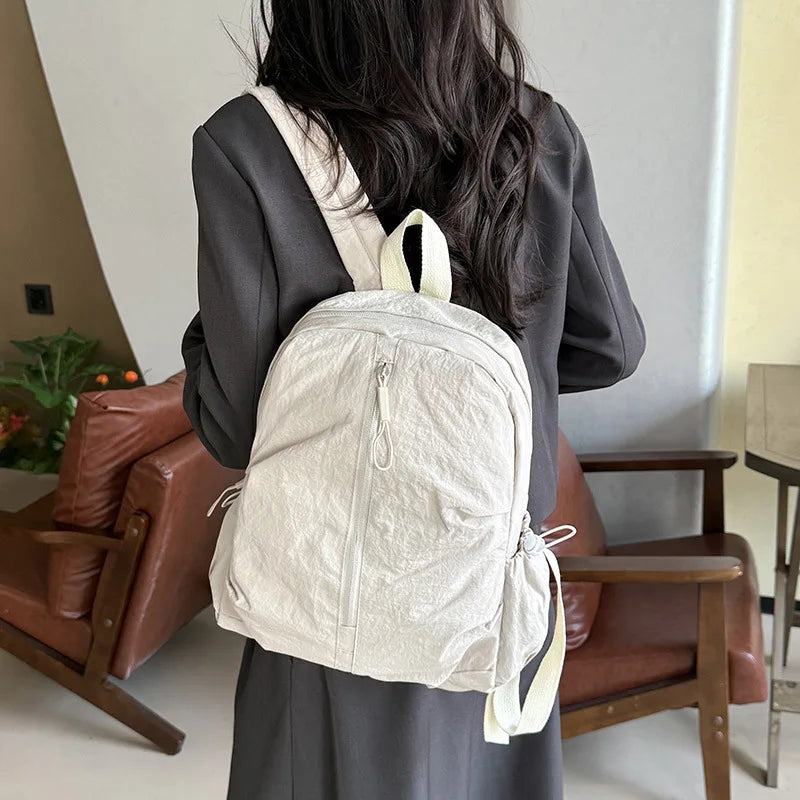 Lightweight Macaron Color Oxford Backpack for Women | Casual Chic bag