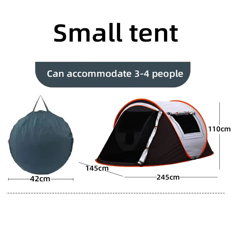 Spacious Waterproof Pop-Up Tent for 5-8 People | Quick Open Design