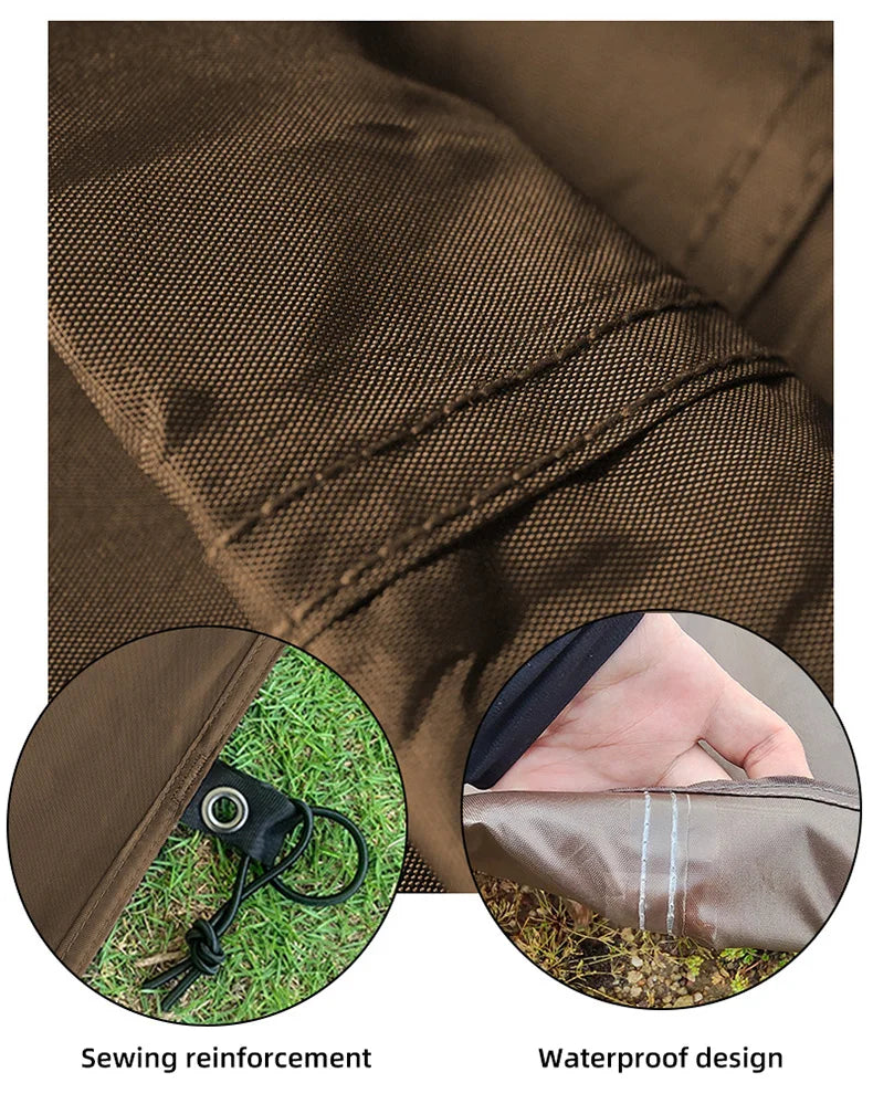 Portable Waterproof Camping Mat & Sun Shelter for Outdoor Fun