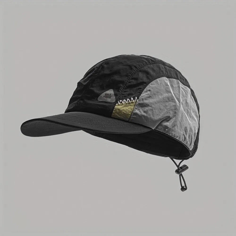 Color Matching Baseball Cap Summer Thin Breathable Quick-drying Hat Flat-brimmed Casual Sun Protection Caps Men and Women