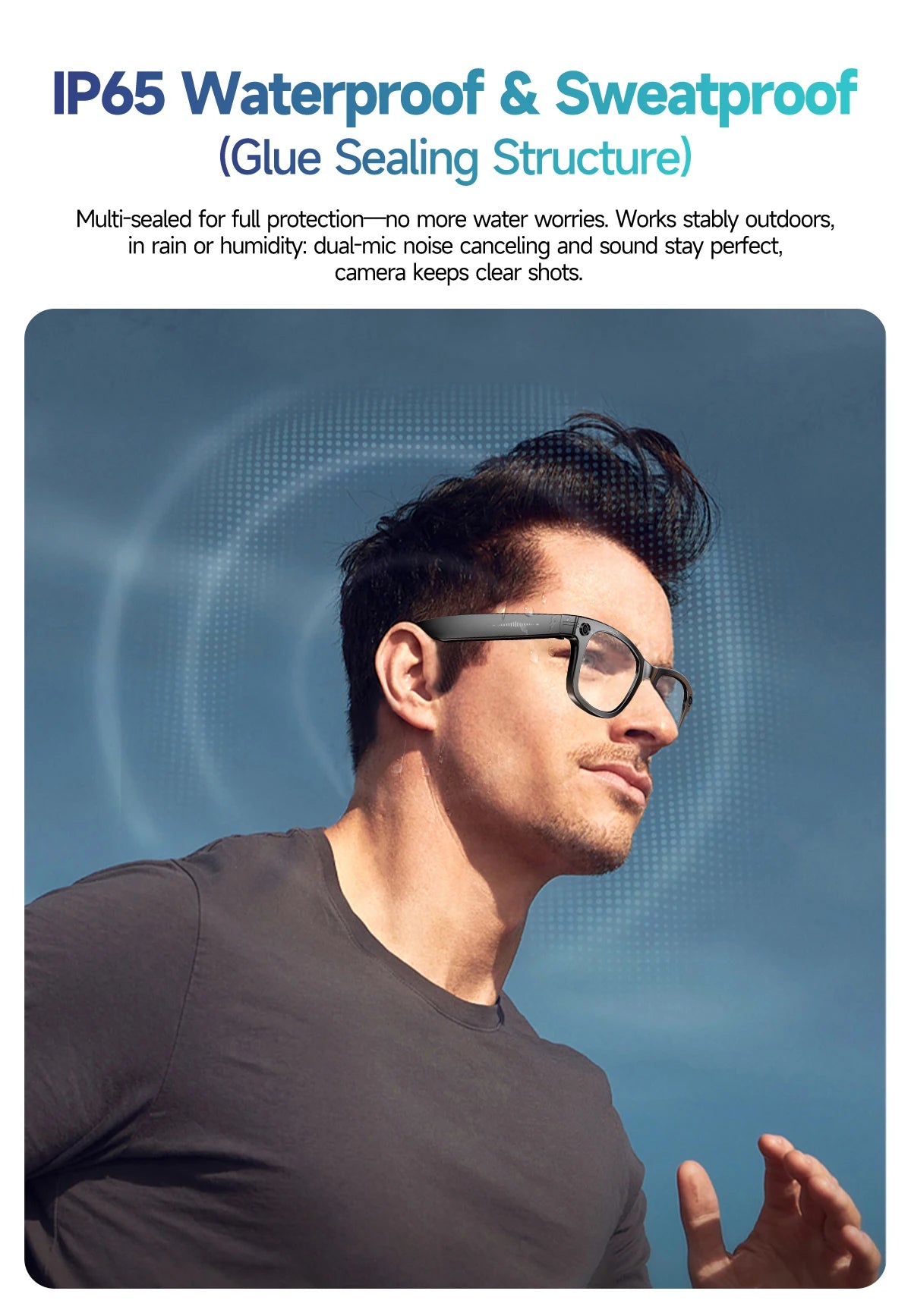 Smart Glasses with AI Camera, Bluetooth & Voice Translation