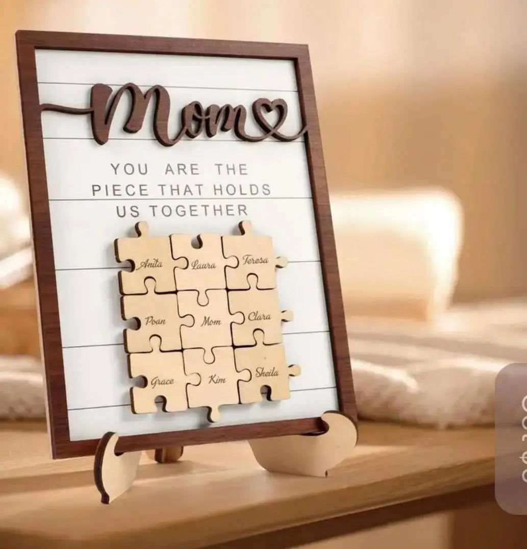 Personalized Wooden Name Puzzles | Heartfelt Gifts for Parents